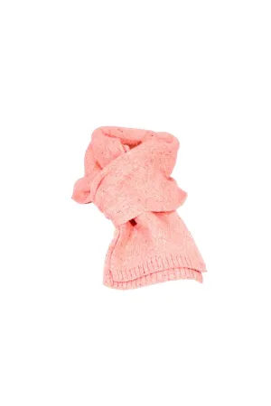 Speckled Knit Scarf Pink in Wool