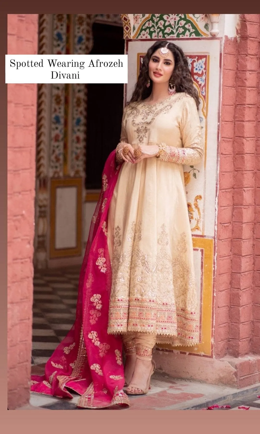 Spotted in Afrozeh Divani The Silk Edit/Raqs