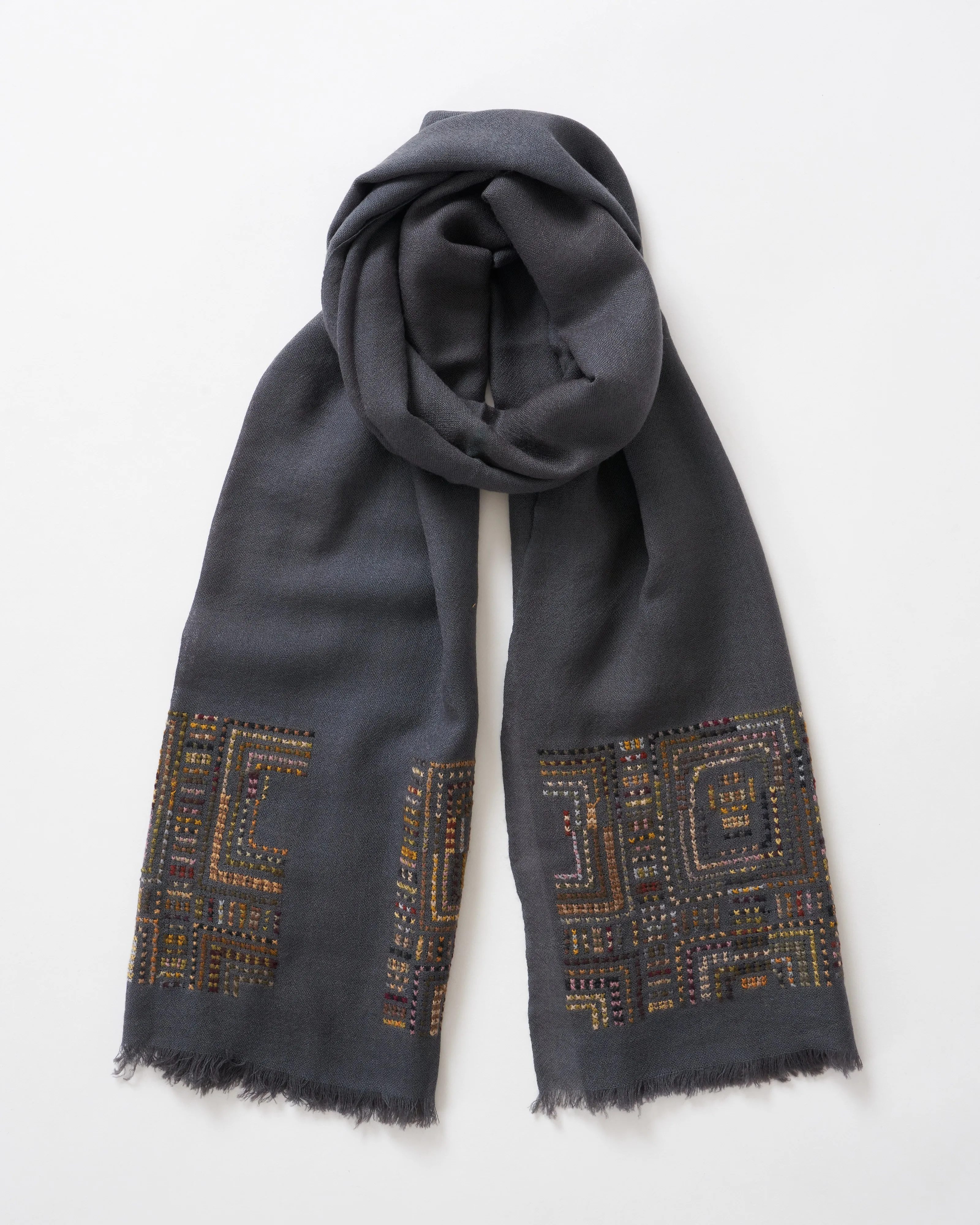 stole with embroidery