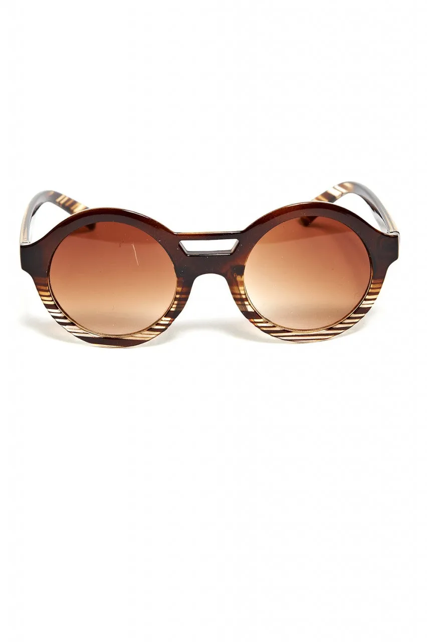 Striped Retro Sunglasses
