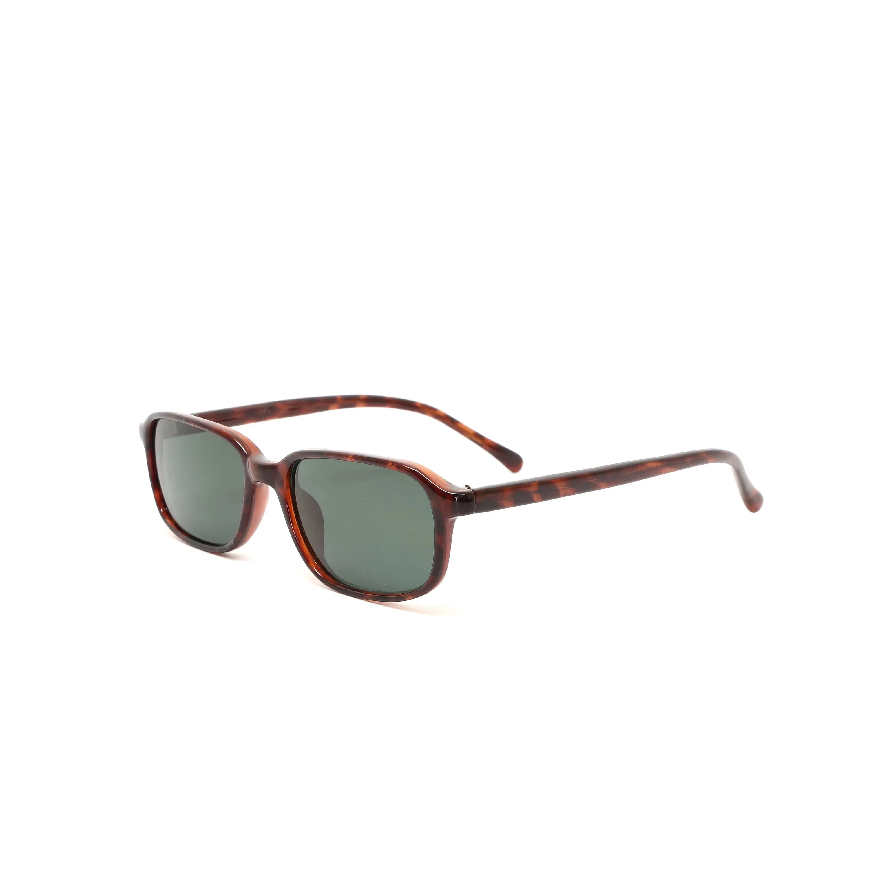 //Style 36// Deluxe Vintage 90s Deadstock Rectangle Sunglasses - Tortoise