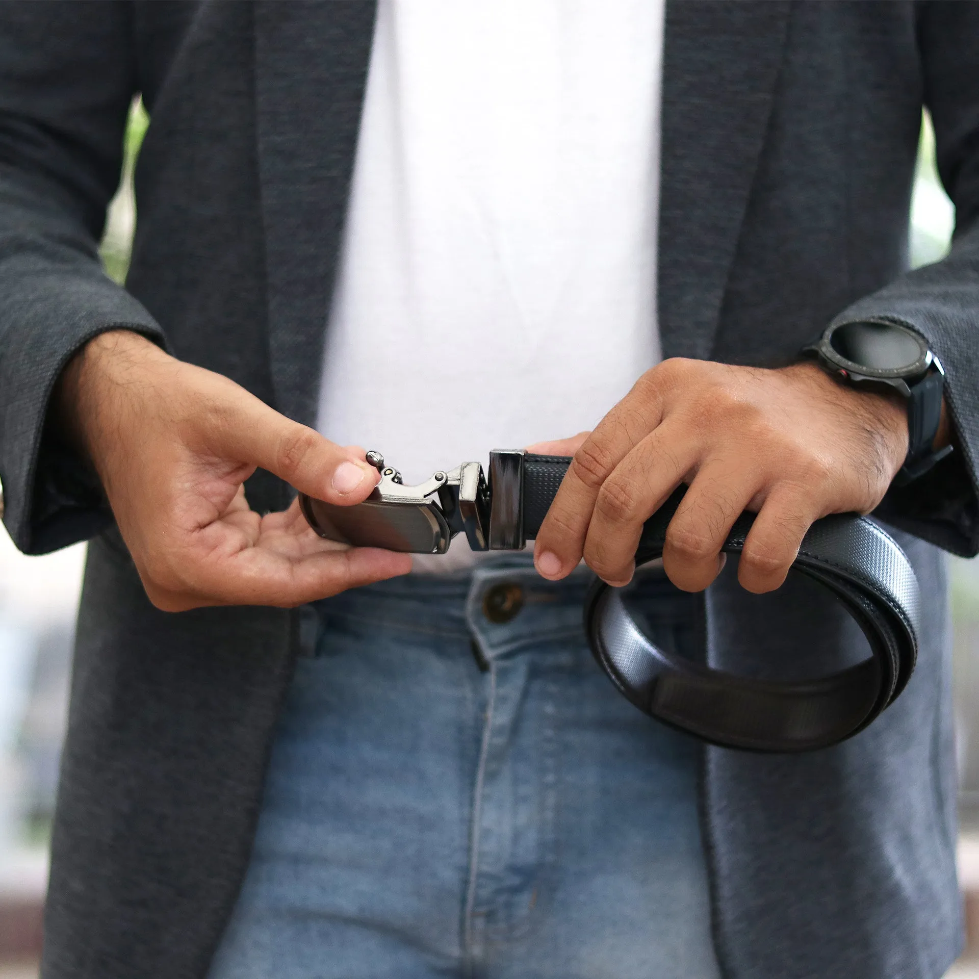 Stylish Essential Reversible Leather Belt