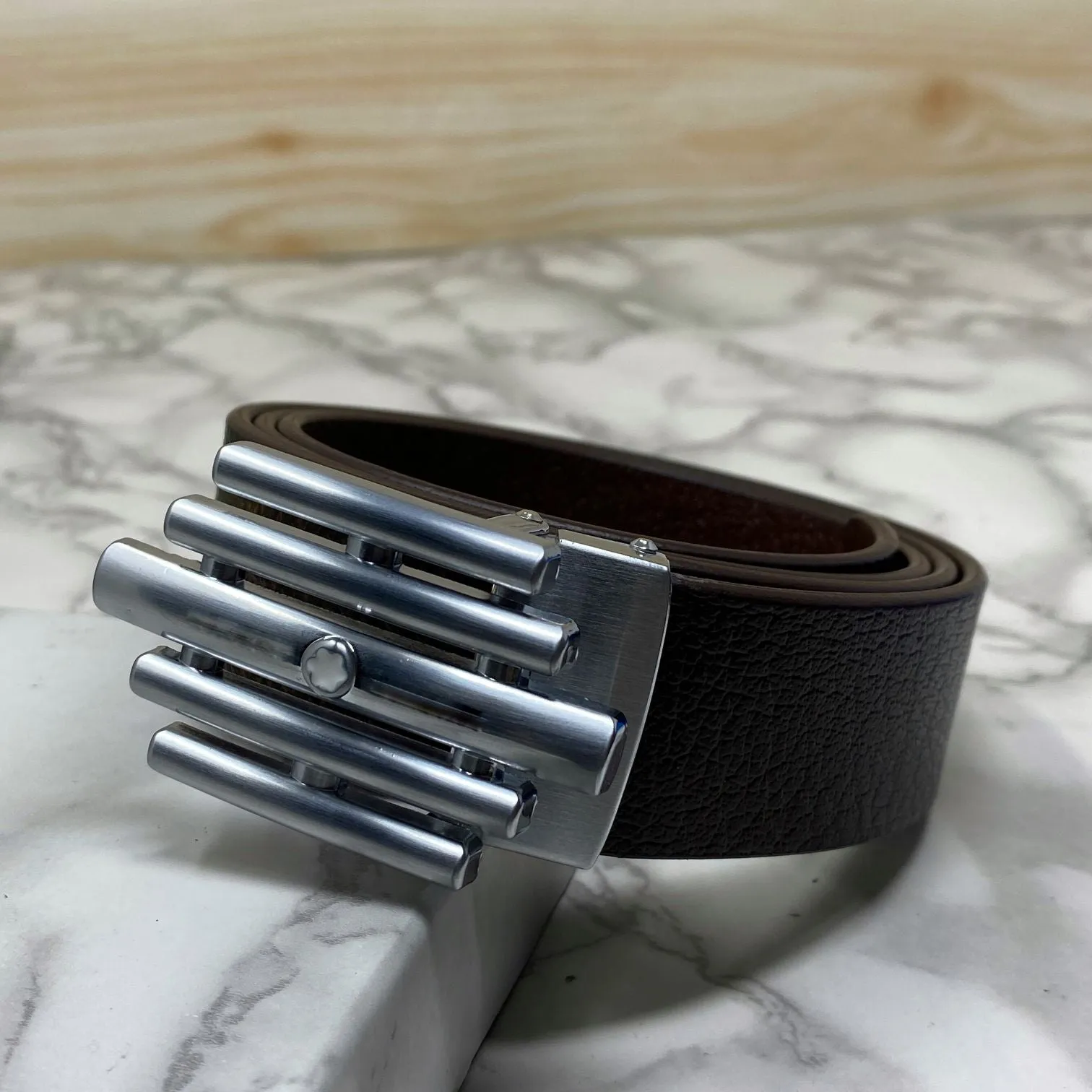 Stylish Formal Leather Strap Belt For Men-UniqueandClassy