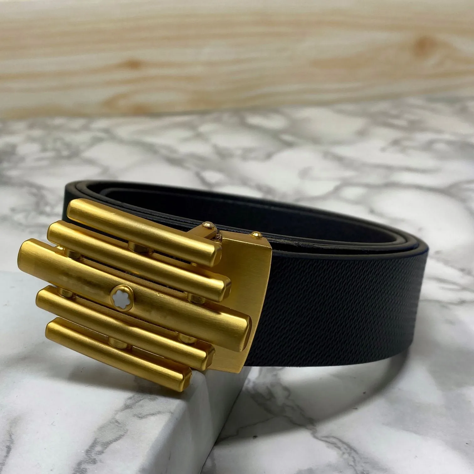 Stylish Formal Leather Strap Belt For Men-UniqueandClassy