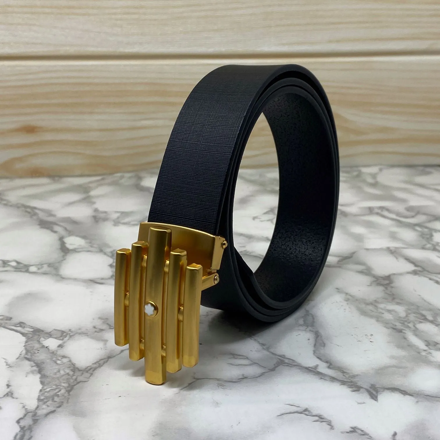 Stylish Formal Leather Strap Belt For Men-UniqueandClassy