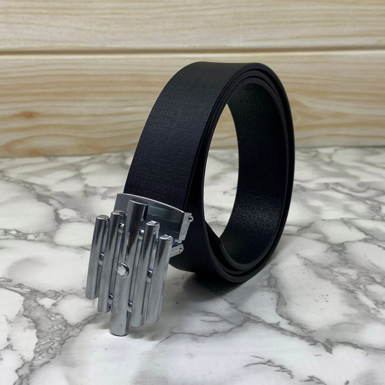 Stylish Formal Leather Strap Belt For Men-UniqueandClassy