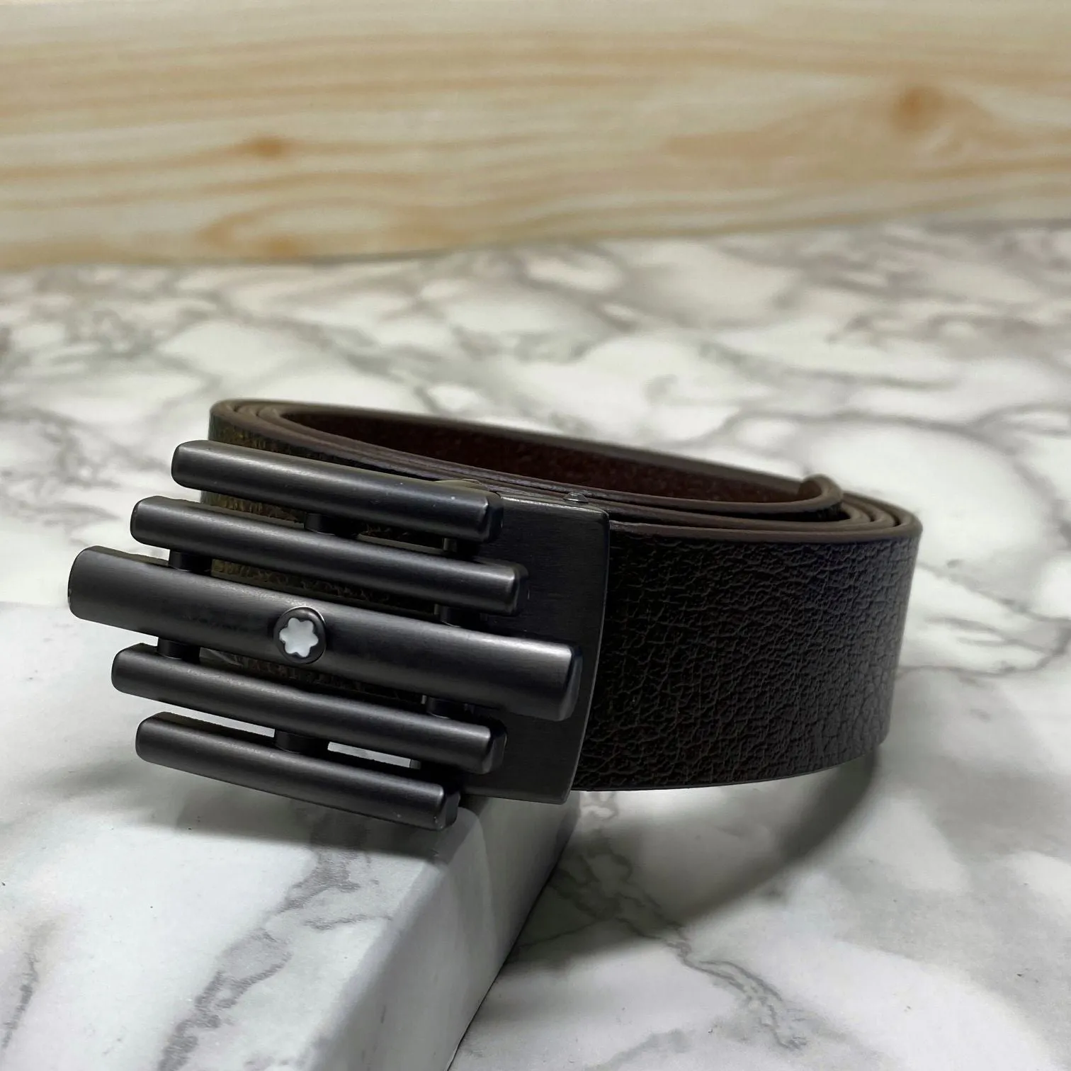 Stylish Formal Leather Strap Belt For Men-UniqueandClassy