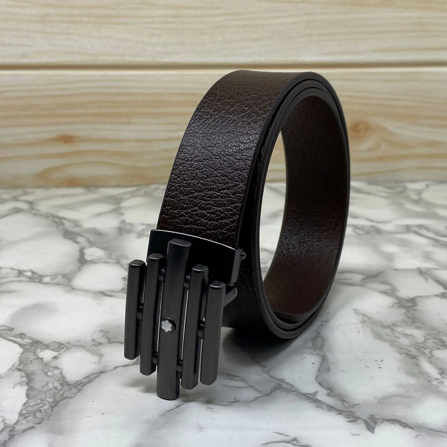 Stylish Formal Leather Strap Belt For Men-UniqueandClassy