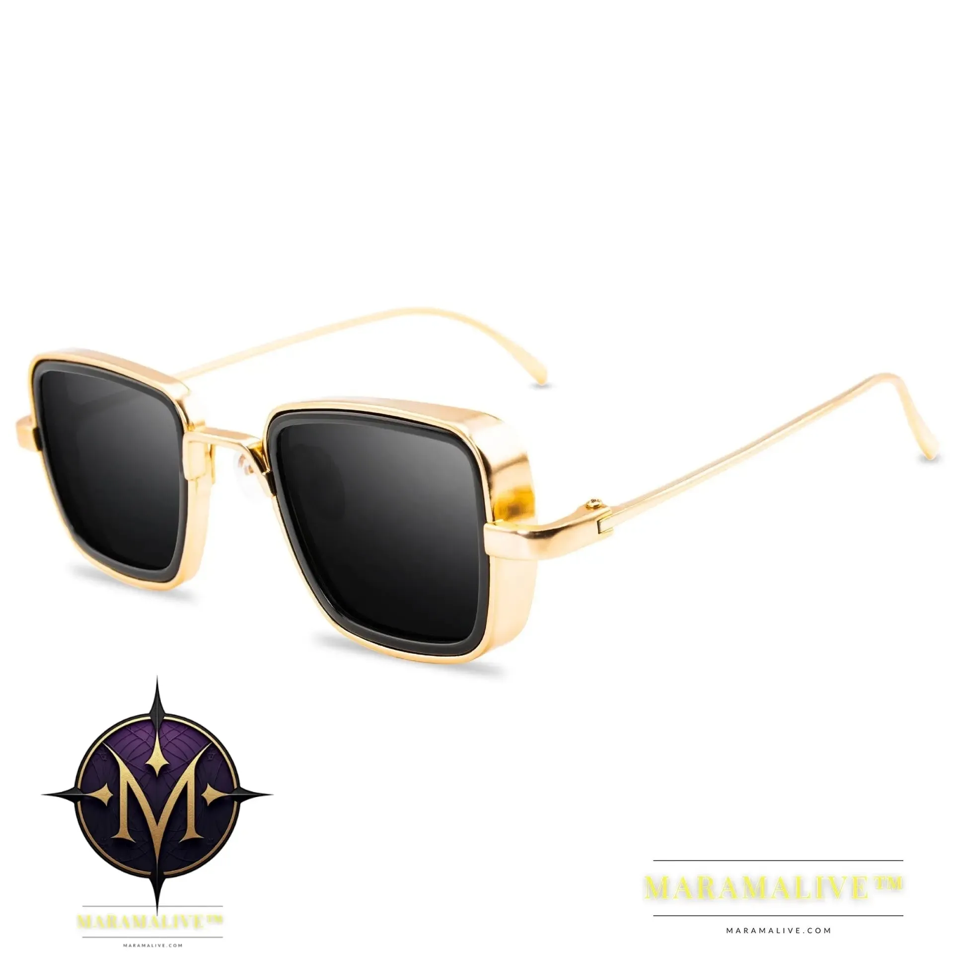 Sunglasses men's retro thick edge