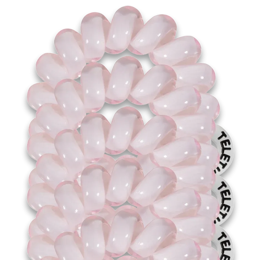 Teleties Hair Tie - Tiny Band Pack of 5 - Rose Water Pink