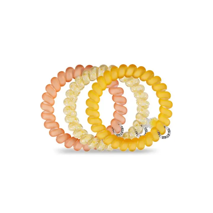 Teleties Summer Solstice Large Hair Ties Orange