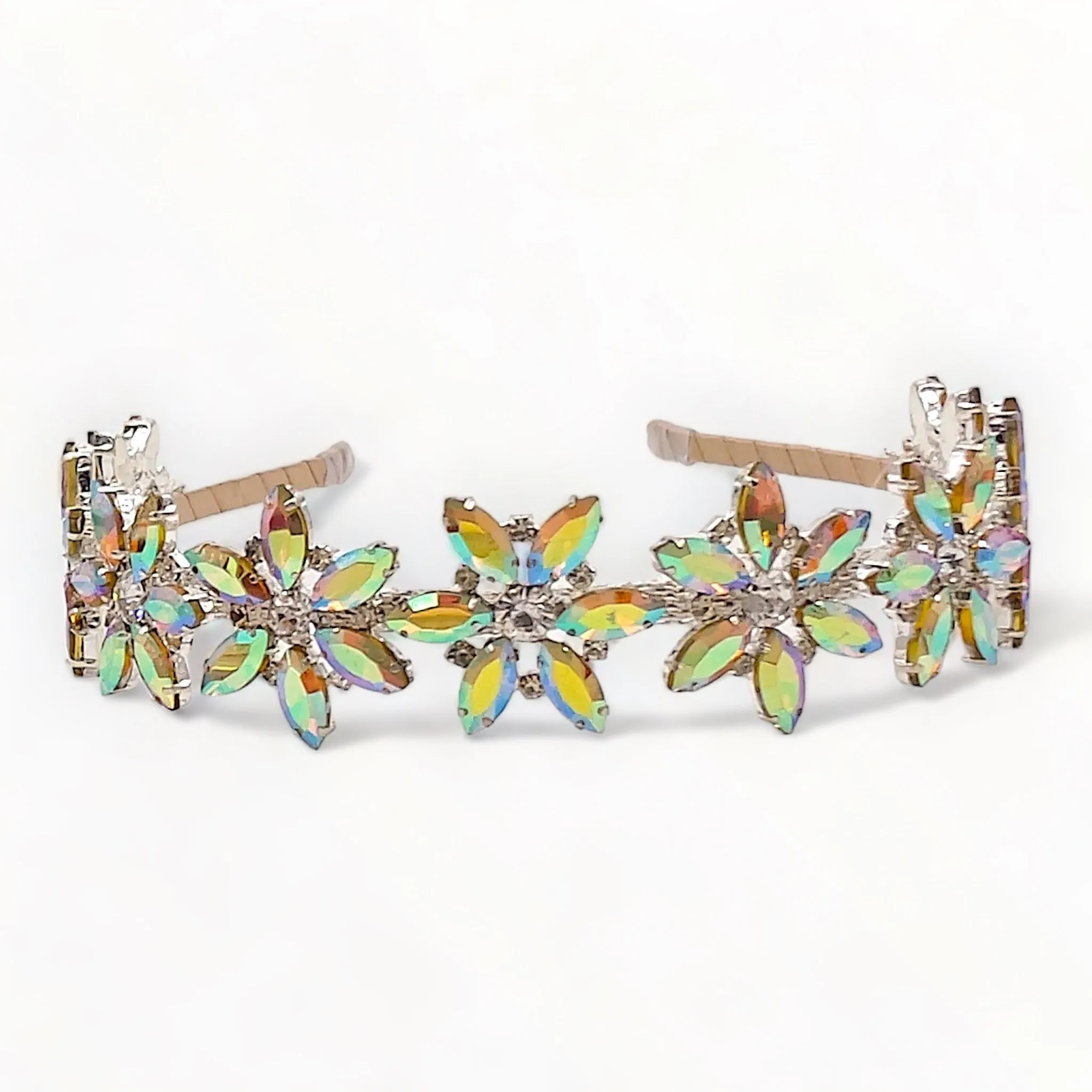 The Aurora Rainbow Diamante Headband