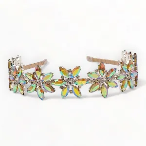 The Aurora Rainbow Diamante Headband