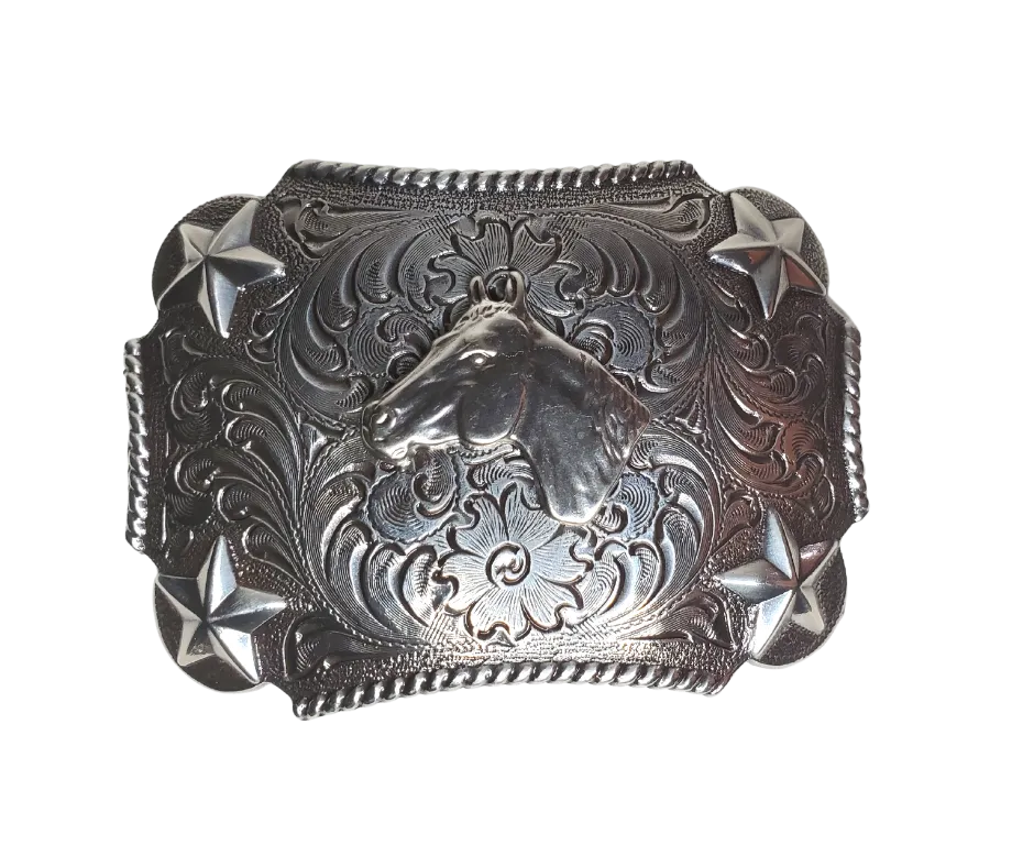 The Horse and Stars Kid's Belt Buckle