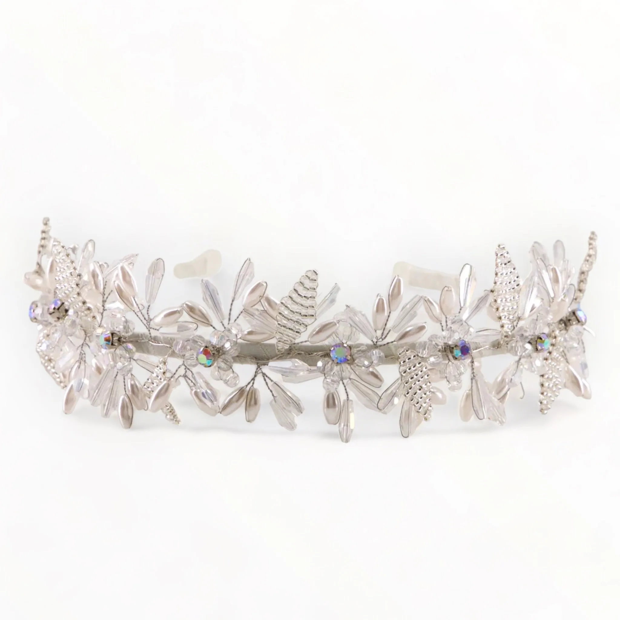 The Lily Rose White Crystal Headband