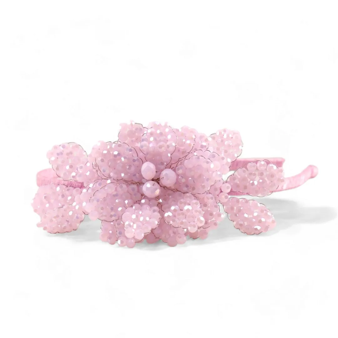 The Rosette Girls Crystal Headband