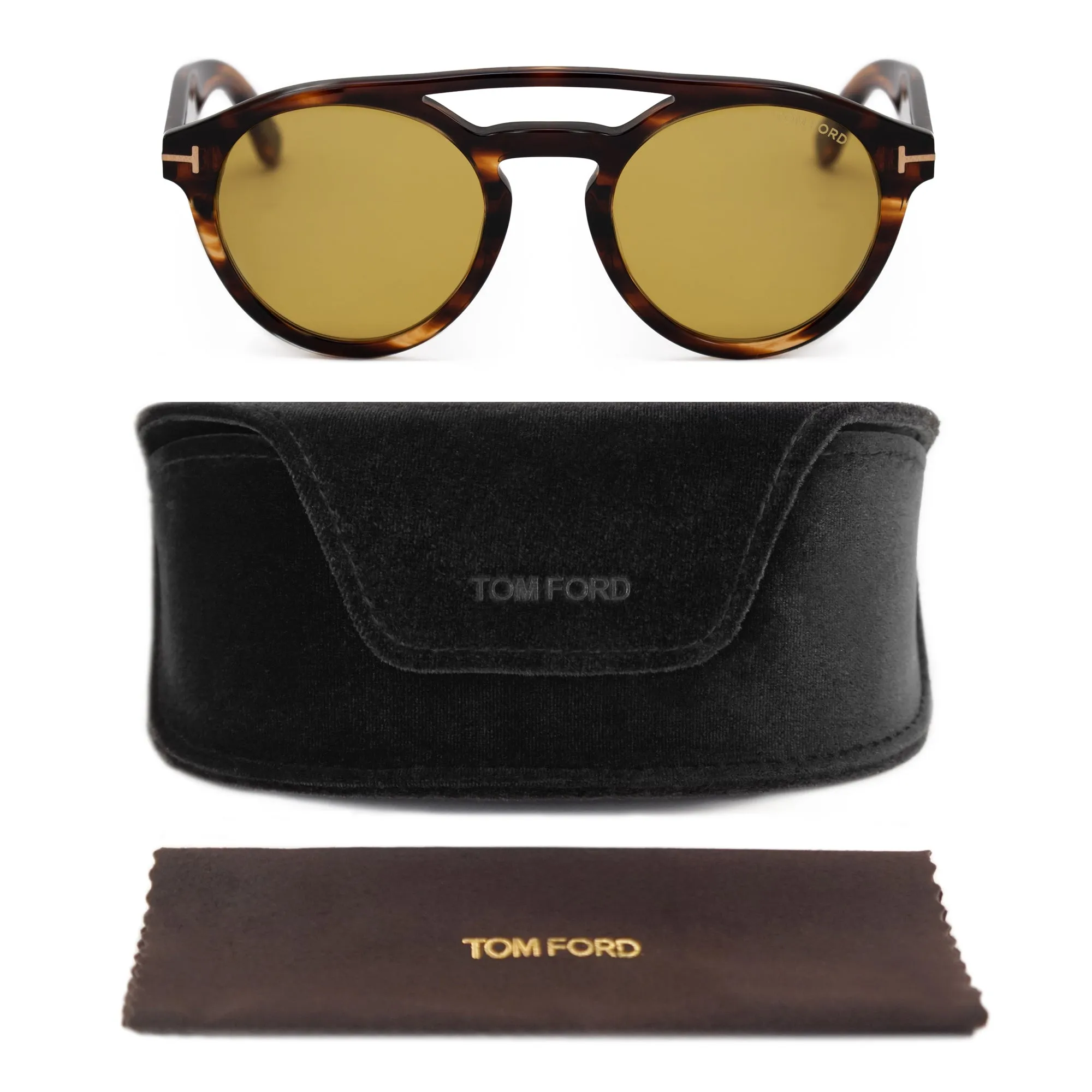 Tom Ford Round Sunglasses FT0537 48E 50