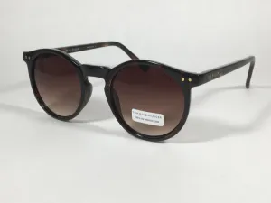 Tommy Hilfiger Stormi Round Keyhole Sunglasses Brown Tortoise Frame Brown Gradient Lens STORMI WP OL471