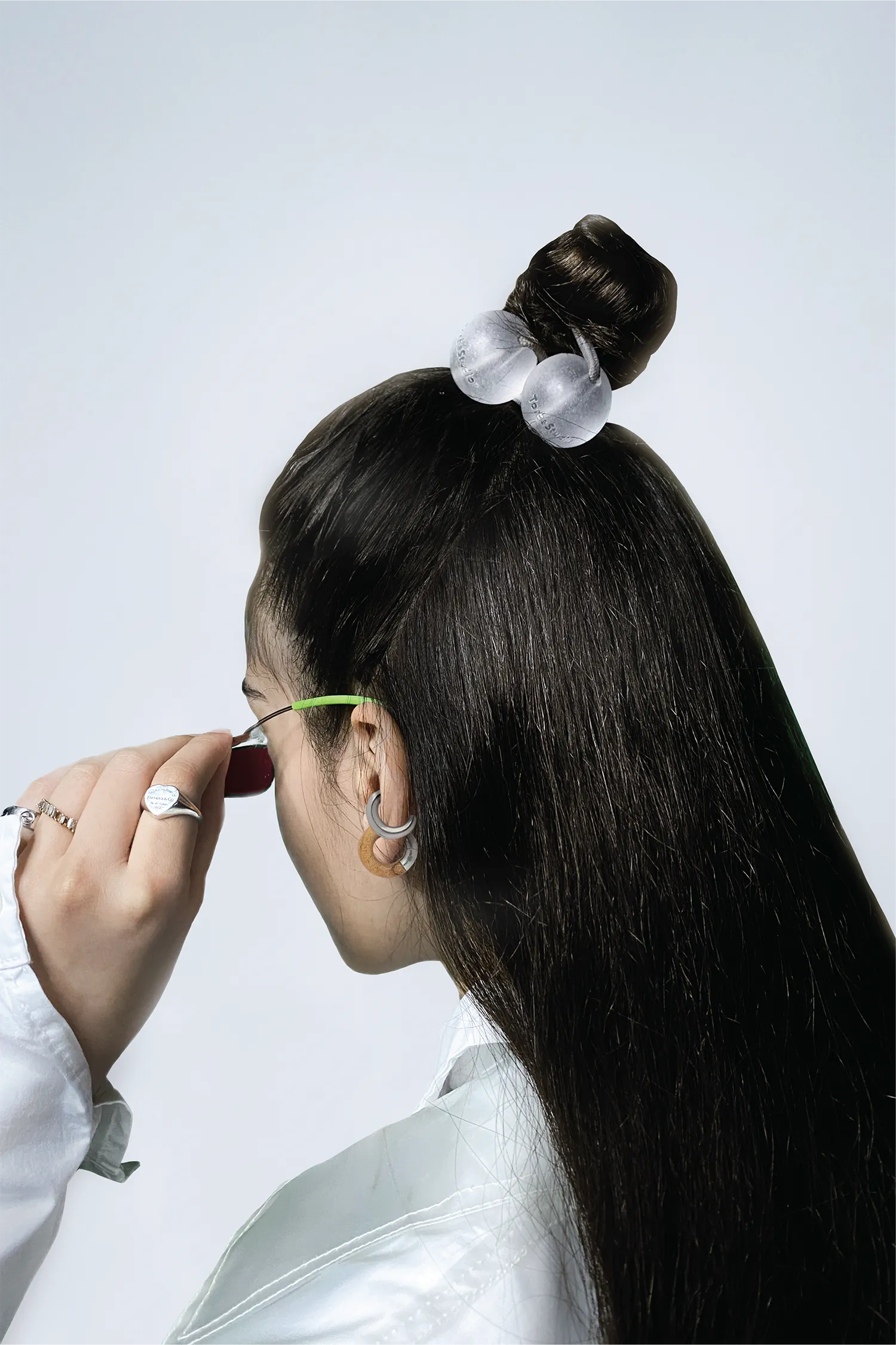 TorbaStudio Spring Fog Clear Hair Tie