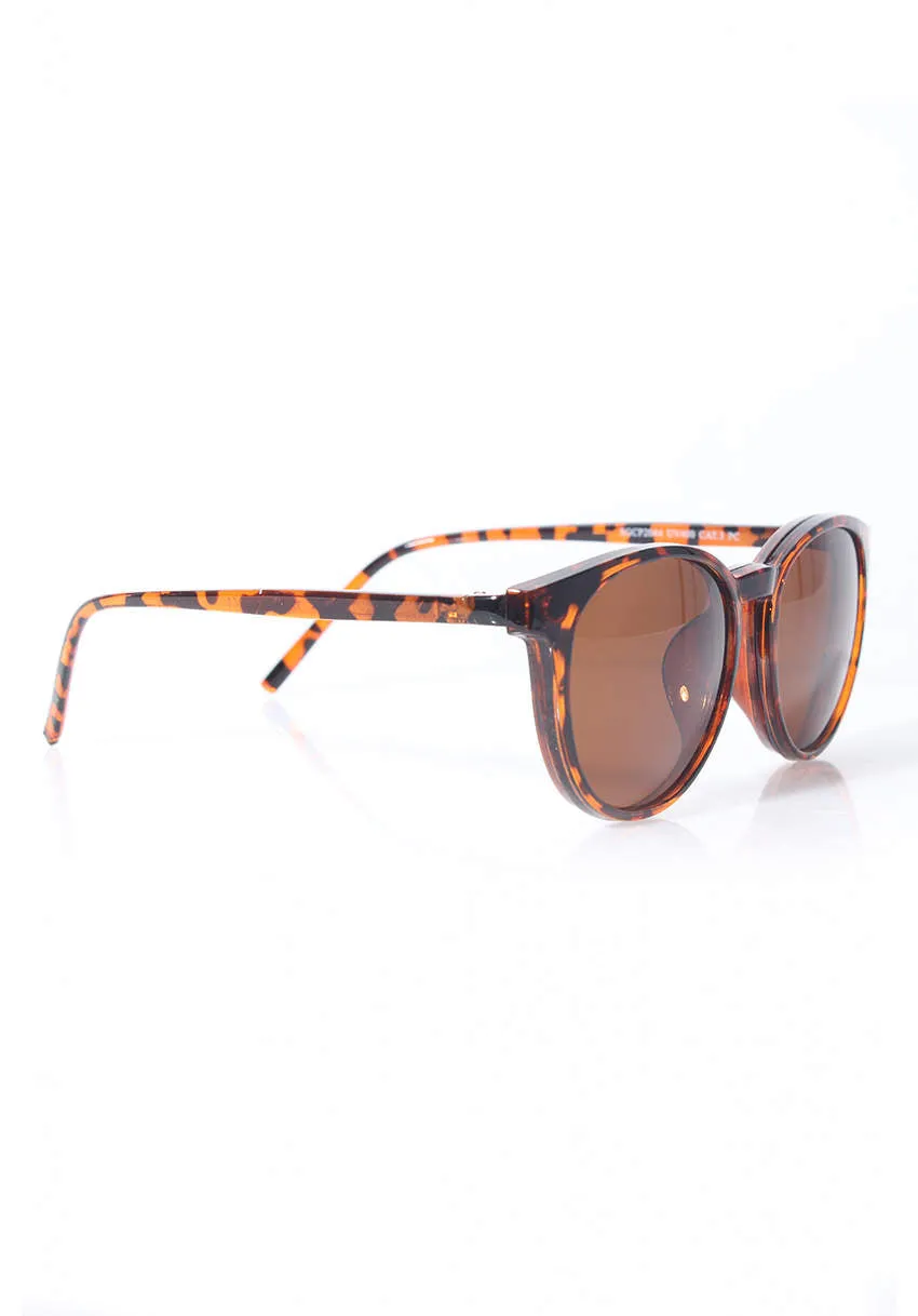 Tortoise Shell Round Sunglasses