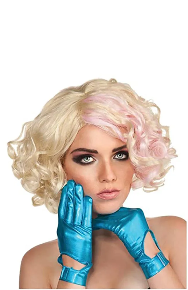 Turquoise Lady Gaga Gloves