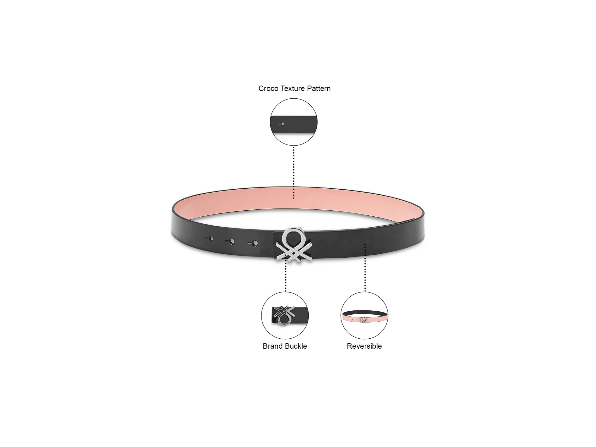 UCB ELANORE REVERSIBLE BELT