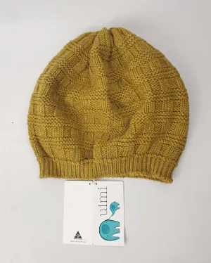 Uimi mustard wool knit beanie