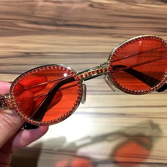 UV & Blu Ray Shield Rhinestone Eyewear - "$PARKLING DAY$"