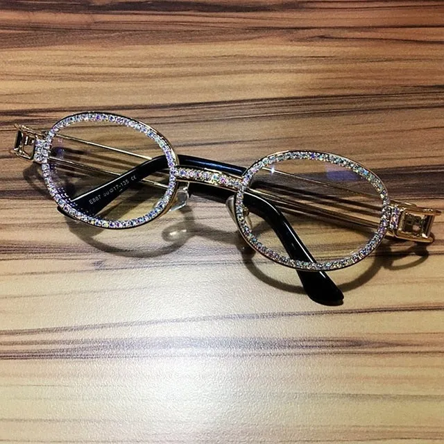 UV & Blu Ray Shield Rhinestone Eyewear - "$PARKLING DAY$"