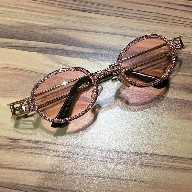 UV & Blu Ray Shield Rhinestone Eyewear - "$PARKLING DAY$"