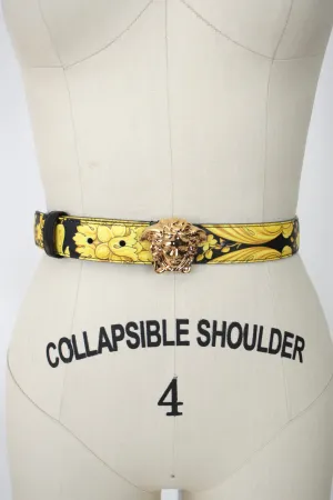 Versace Leather Baroque Belt