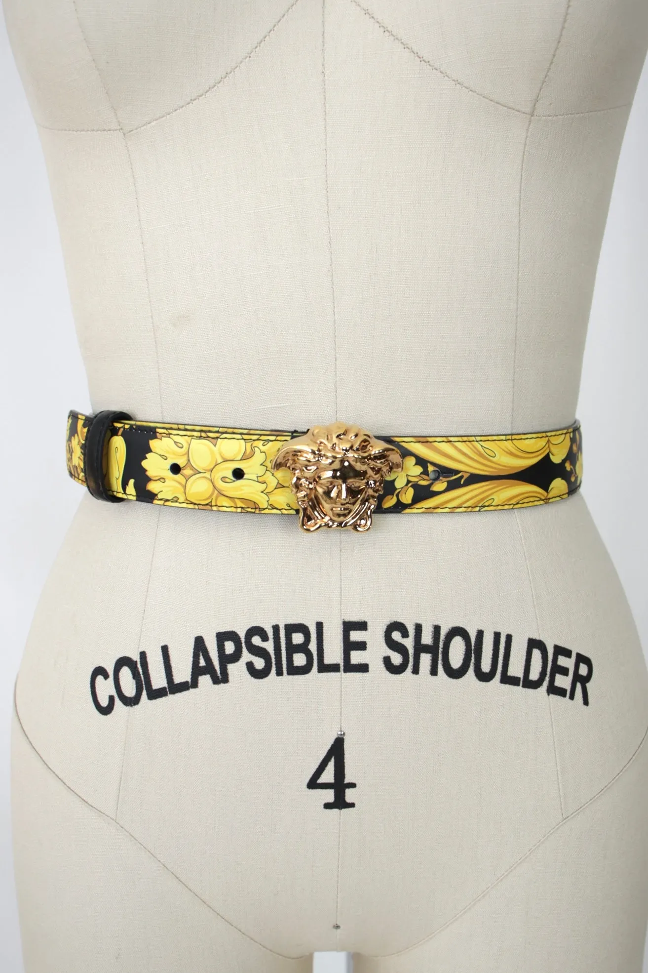 Versace Leather Baroque Belt
