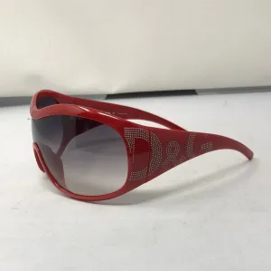 VINTAGE: D&G red plastic 8008 racer sunnies