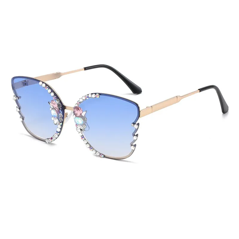 Vintage Gradient Fashion Eyewear Butterfly Sunglasses