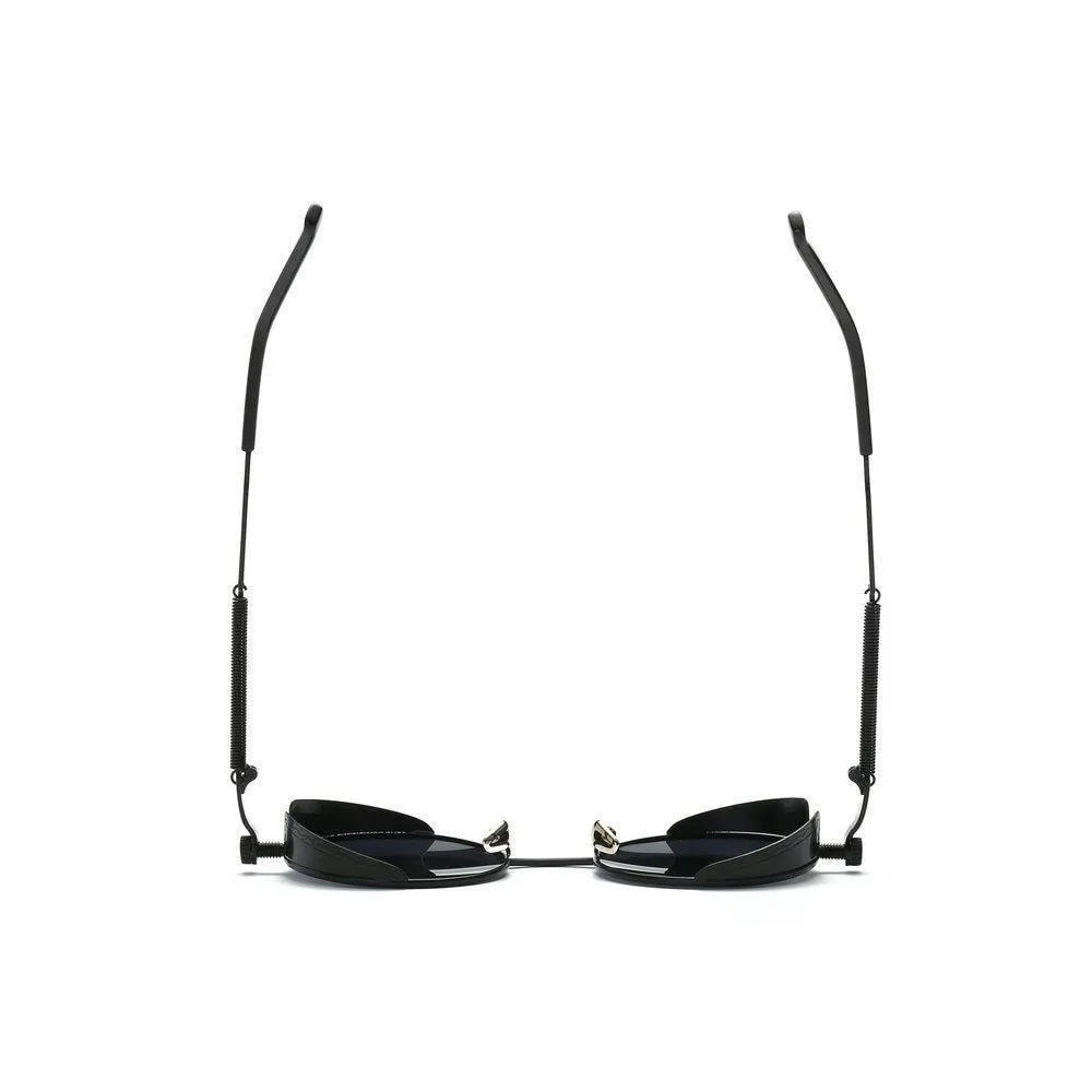 Vintage Retro Polarized Round Steampunk Sunglasses -Unique and Classy