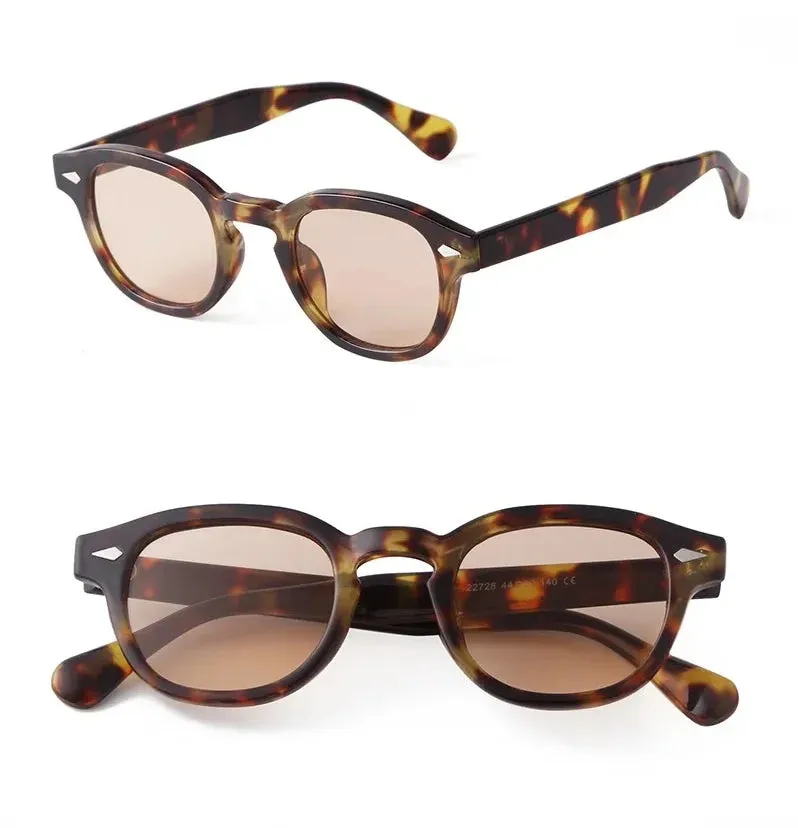 Vintage Shell Round Sunglasses  Men