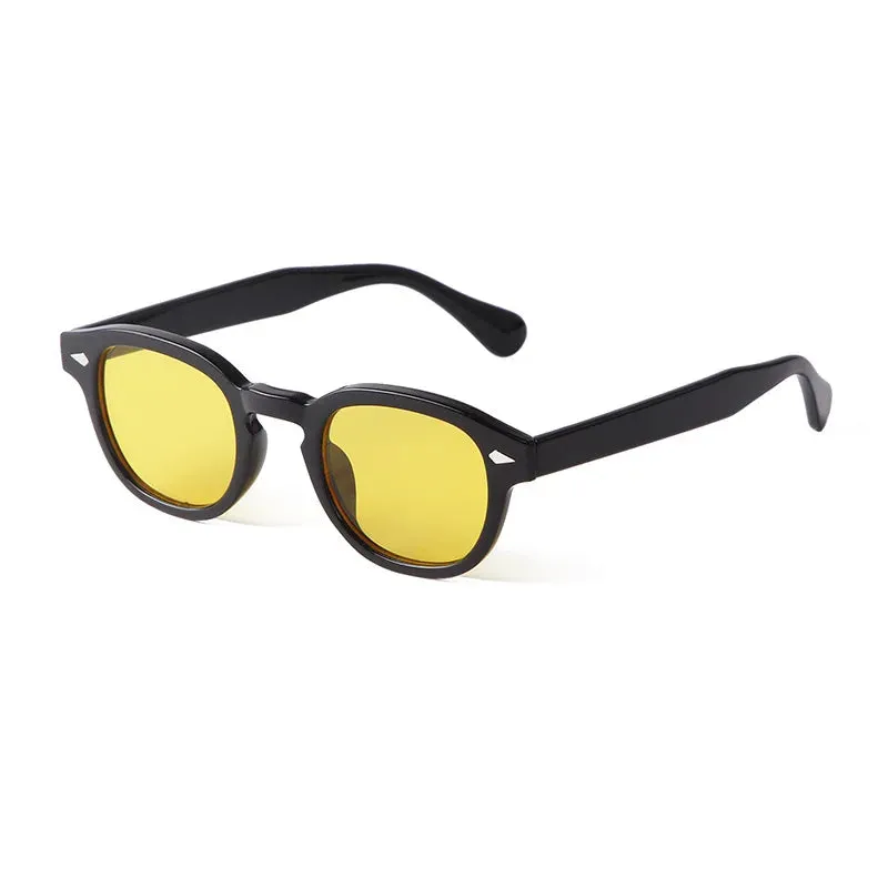 Vintage Shell Round Sunglasses  Men