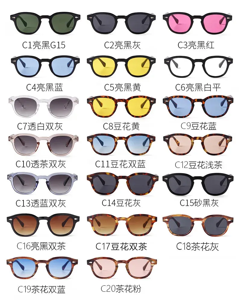 Vintage Shell Round Sunglasses  Men