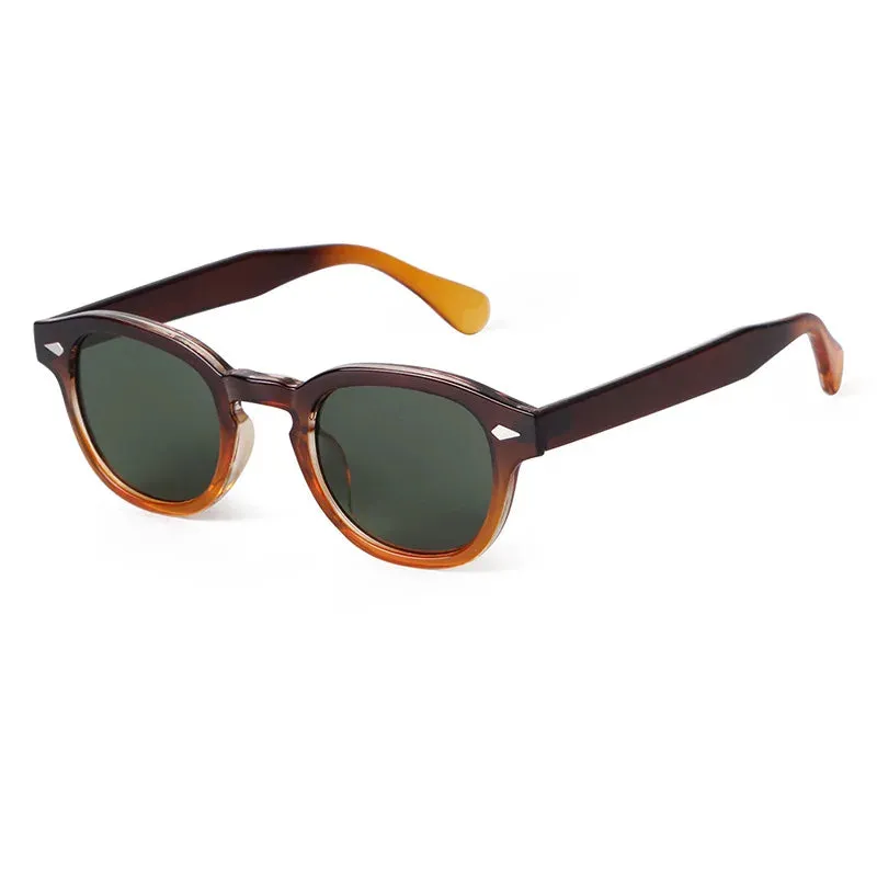 Vintage Shell Round Sunglasses  Men