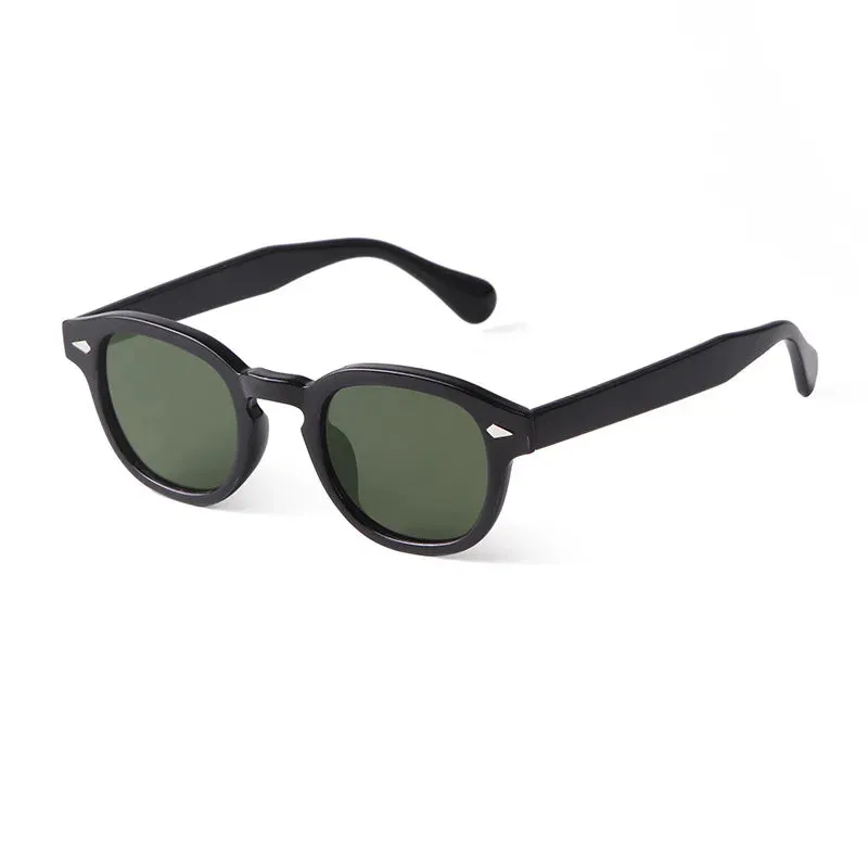 Vintage Shell Round Sunglasses  Men