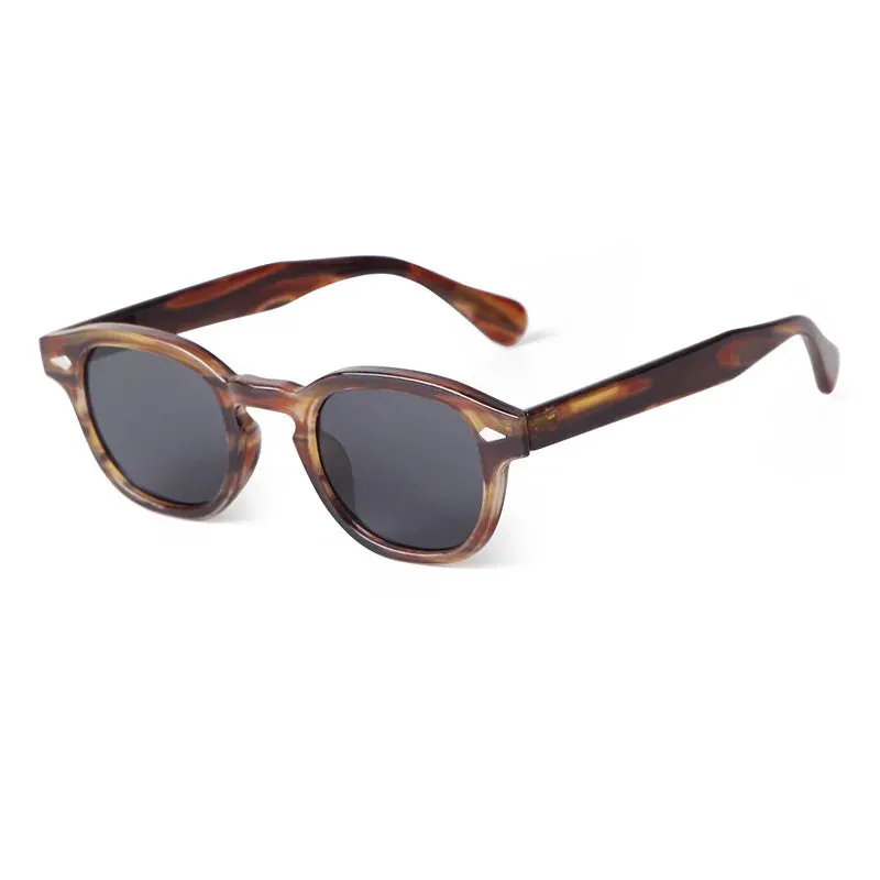 Vintage Shell Round Sunglasses  Men