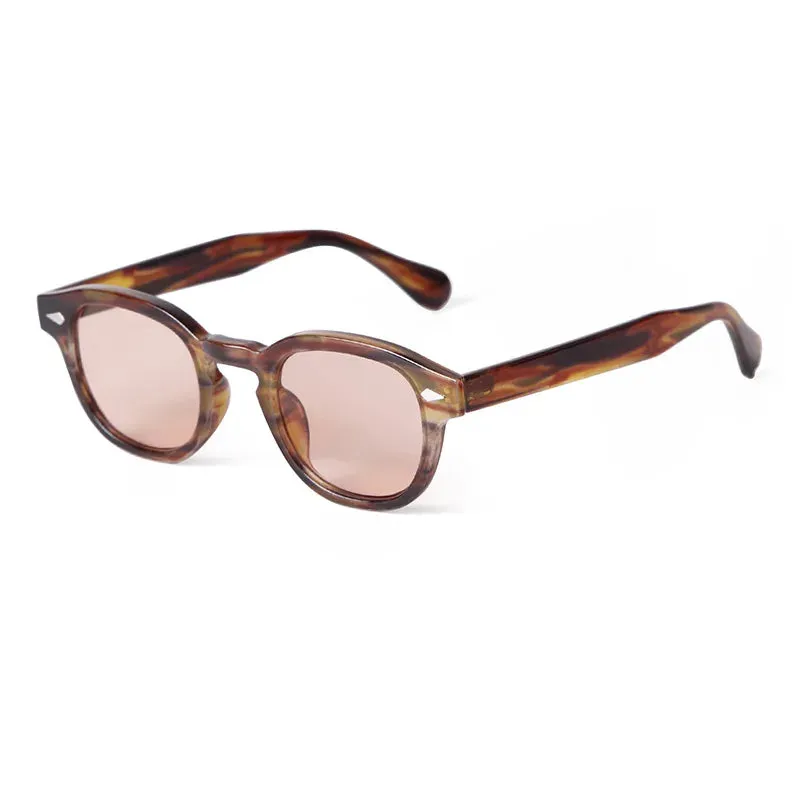 Vintage Shell Round Sunglasses  Men