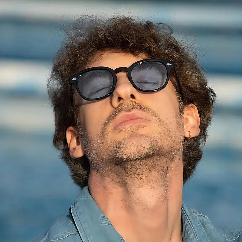 Vintage Shell Round Sunglasses  Men