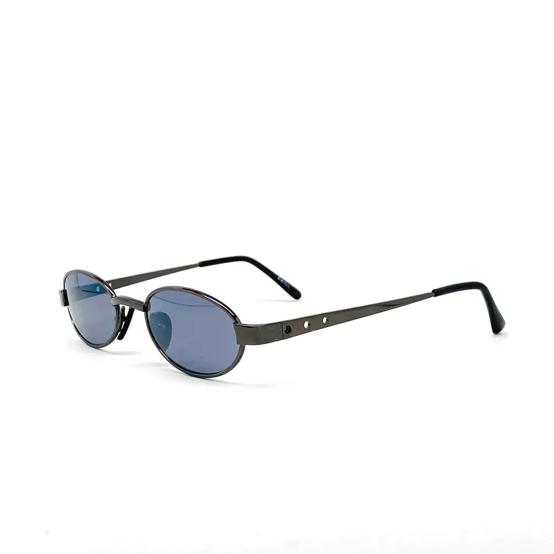 Vintage Small Size 1998 Narrow Oval Sunglasses - Black