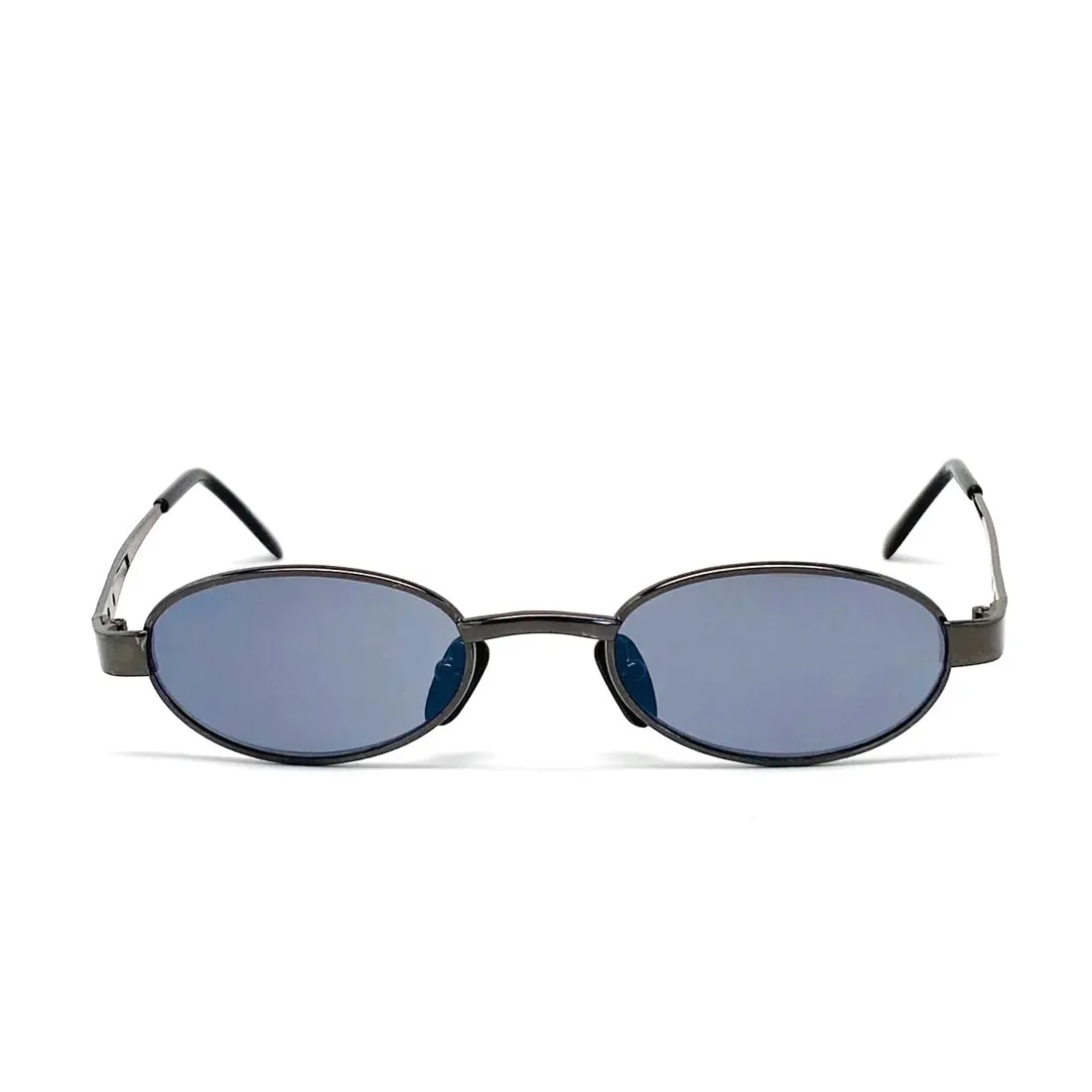Vintage Small Size 1998 Narrow Oval Sunglasses - Black