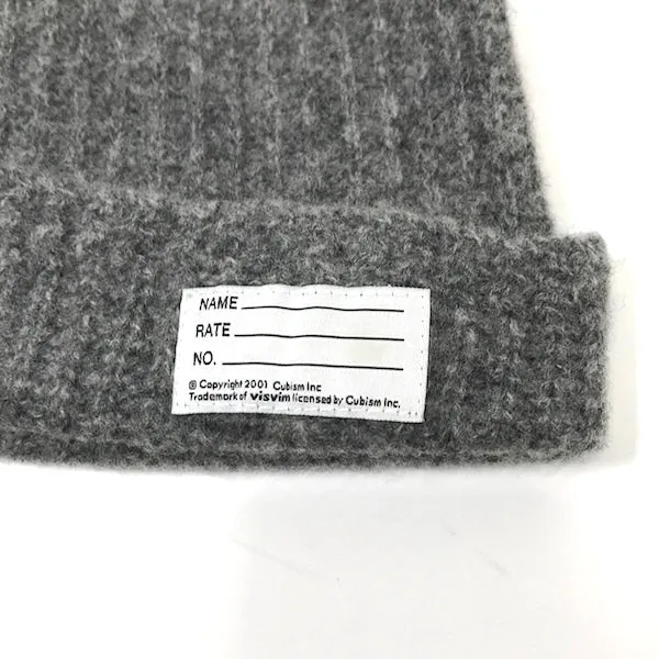 Visvim Wool Knit Beanie Grey