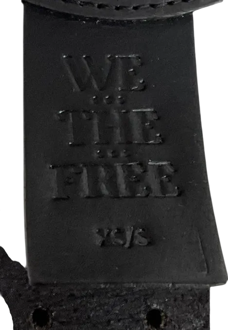 We The Free Black Double Cross Belt UK XS/S