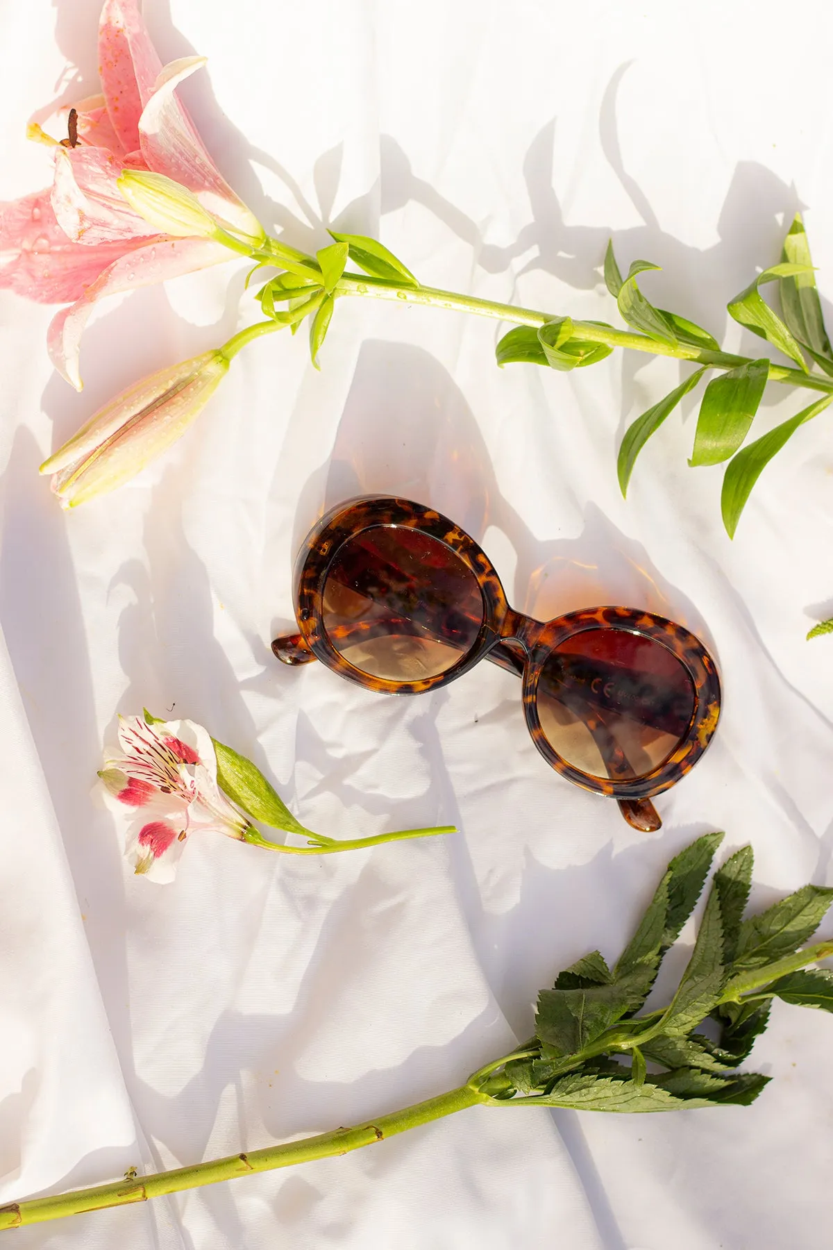 Weighted Oversize Chunky Circle Sunglasses