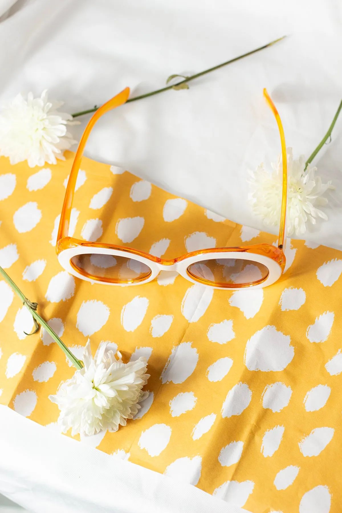 Weighted Oversize Chunky Circle Sunglasses