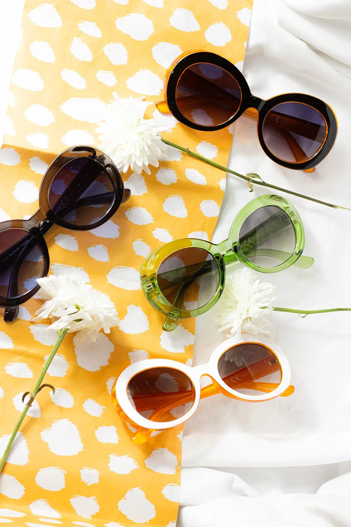 Weighted Oversize Chunky Circle Sunglasses